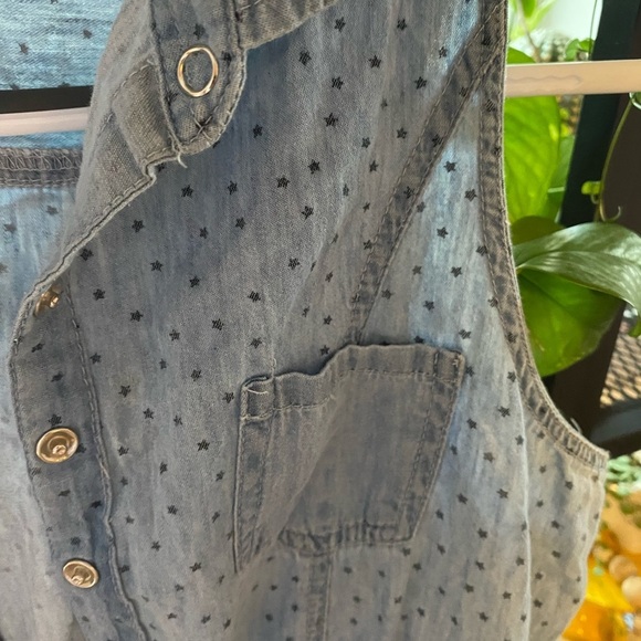 DOTS | Skirt Demin Romper Tiny Polkadot Stars - Picture 5 of 8